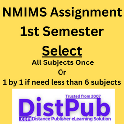 NMIMS Solved Assignment 1st semester