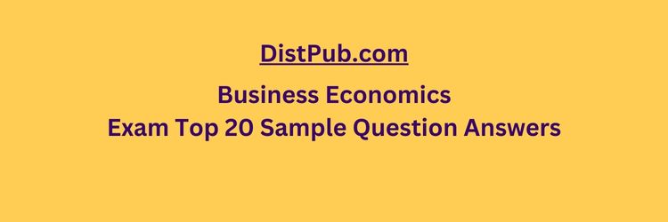 Business Economics exam top 20 sample question answers