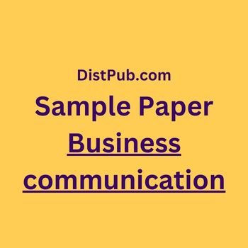 NMIMS Sample Paper Business communication