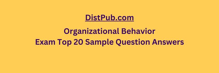 Organizational Behavior exam top 20 sample question answers