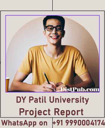 DY Patil University MBA Project report