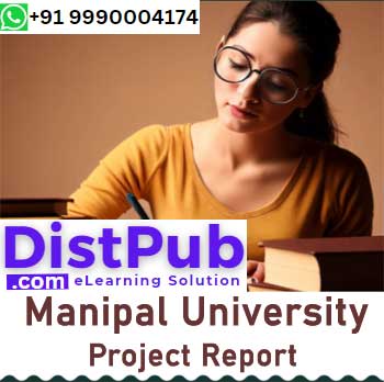 Manipal University MBA Project Report