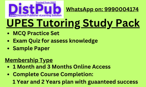 UPES Online MCQ Set - Exam Quiz and Sample paper