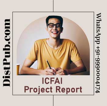 icfai mba project report