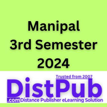 Manipal 3rd semester assignment 2024